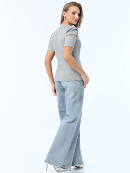 Блузка Дженнифер, серебро - Dstrend фото 4