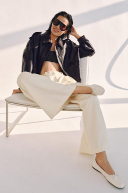 BAILARINA PIEL LAZO LIMITED EDITION / Blanco Crudo - Zara фото 2