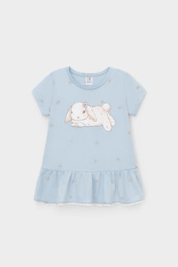 Crockid _ КР 302746-1/голубой,любимые ромашки к563 блузка (туника) для дев  фото 2