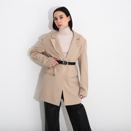 Ремень женский, ширина 3 см, винт, пряжка металл, цвет чёрный - Simaland фото 3