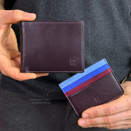 Итальянский мужской кошелек DuDu серии Tullio | темно-бордовый - Dudubags фото 5