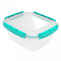 Контейнер для продуктов 3,9л, 26,8х22,6х11,9см, с клипсами, уплотнитель, полипропилен, подходит для СВЧ (Россия)