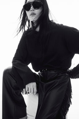 Top de algodon de corte holgado - H&m фото 3