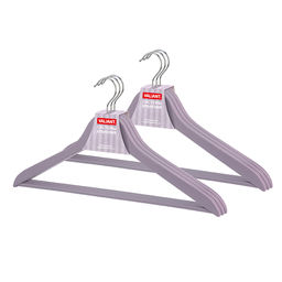 Набор вешалок дерев., 6 шт., прямых, с переклад., 44.5*23*1.2 см, цвет сиреневый, LAV, шт - Valiant фото 8