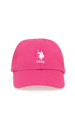 Шапка U.S. Polo Assn Edrogirl фуксиевая из хлопка