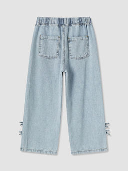 Fiyonk Detayl? K?z ?ocuk Jean Kapri