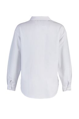 TRENDYOLMILLA Ekru Parlak Tasl? Genis Kal?p Dokuma Poplin Gomlek TPRAW23GO00012  фото 8