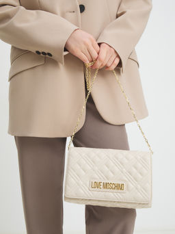 Клатч LOVE MOSCHINO SMART DAILY BAG Артикул 2935244, светло-бежевый  фото 8