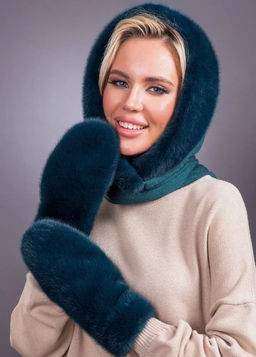 Рукавички экомех изумруд - Davidovfox фото 7