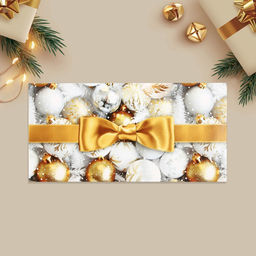 Цена за 10 шт. Конверт для денег «С Новым годом!», ёлочные игрушки, 16.5 х 8 см