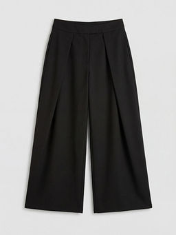 Y?ksek Bel Geni? Pa?a Kad?n Kuma? Pantolon