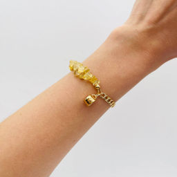 Браслет на цепочке из Цитрина - Радуга самоцветов фото 2