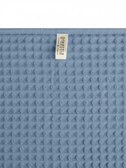 Полотенце для лица 50x90 синий вафельное полотно