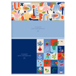 Альбом для рисования BG А4 40л. на скрепке "ColorPlay" (АР4ск40 06394) обложка картон