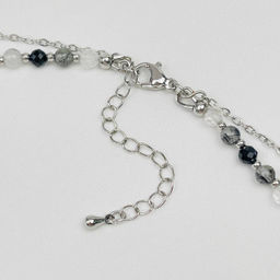 Колье двойное из Кварца с Турмалином и Шпинели 37/42 см +