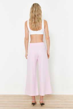 Mint %100 Tencel Beli Lastikli Yuksek Bel Culotte Jeans TWOSS24JE00285 - Trendyolmilla фото 16