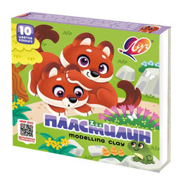 Пластилин Луч ZOO 10 цв. 150 г ассорти