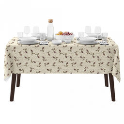 "Шебби шик" Скатерть 200х145см, длина стола до 160см, на 6-8 персон, рогожка 171г/м2, хлопок 100%, "Домашняя мода" (Россия)
