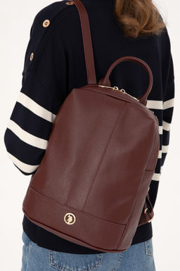 Женский бордово-красный рюкзак Неожиданная скидка в корзине - U.s. polo assn фото 2