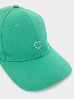 Бейсболка женская зеленая с вышивкой - Mark formelle фото 4
