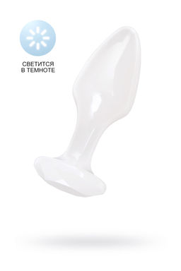 Анальная втулка TOYFA, акрил, белый, 8 см, 2,8 см