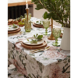 Скатерть Этель «Пионы» 149×180 см, 100% хлопок, саржа 190 г/м²