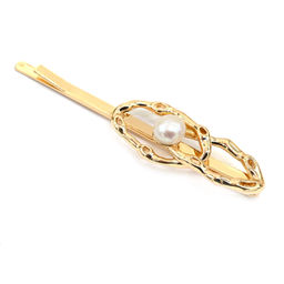 Заколка для волос с жемчугом 14*60мм