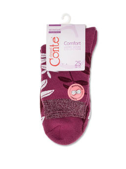 Цена за 2 пары. Носки Удлиненные CONTE Махровые носки COMFORT лиловый - Conte elegant фото 3