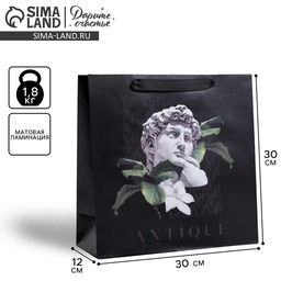 Пакет ламинированный квадратный Antique, 30 30 12 см - Дарите счастье фото 15