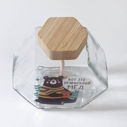 Баночка для меда «Правильный мёд», 410 мл