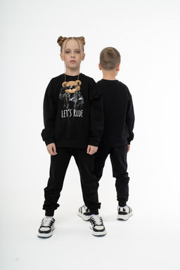 Костюм детский черный тедди байкер