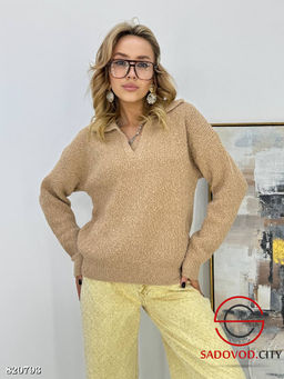 Свитер женский однотонный