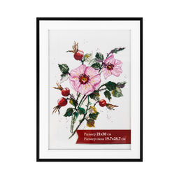 Рамка Gamma ПРК-23 21 х 30 см пластик. с оргстеклом белый