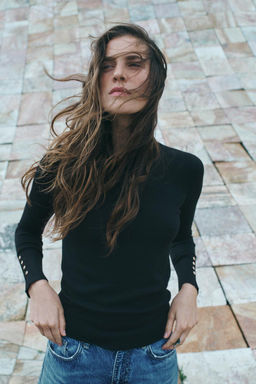 BASIC PLAIN KNIT SWEATER - Zara фото 10