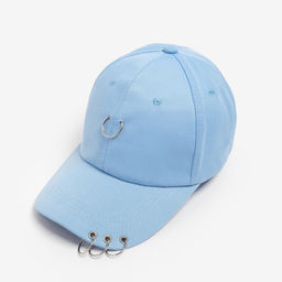 Кепка женская MINAKU с кольцами, цвет голубой, размер 56-58