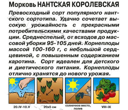 Морковь Нантская королевская 2г (Аэлита)