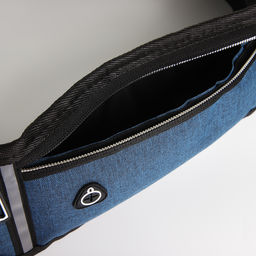 Поясная сумка на молнии, 3 отдела, цвет синий - Simaland фото 5