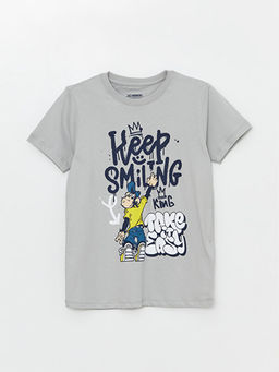 Bisiklet Yaka Nostaljik Maymun Bask?l? K?sa Kollu Erkek ?ocuk ?ortlu Pijama Tak?m? - Waikiki фото 2