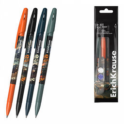 Цена за 50 шт. Ручка шариковая ErichKrause R-301 Stick Road Beast 0.7, цвет чернил синий (в коробке по 50 шт.)  фото 3