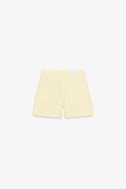 Z1975 HIGH-WAIST SHORTS WITH PATCH POCKETS - Zara фото 6