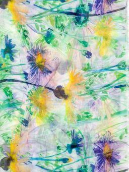 Палантин из вискозы с акварельным принтом - Модные истории фото 3