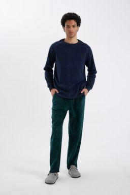 Desenli Cepli Polar Pijama Alt?