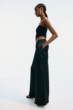 Pantal?n amplio de sat?n - H&m фото 3