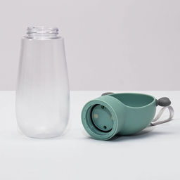 Поилка прогулочная 585 мл, зелёная - Пижон фото 5