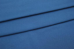Трикотаж Интерлок цв.Лазурно-синий, ш.1.65м, Пенье, хл-100%, 200гр/м.кв - Купава фото 2