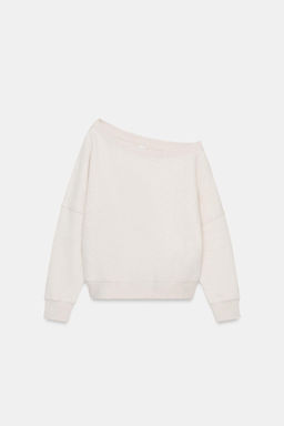 ASYMMETRIC PLUSH SWEATSHIRT - Zara фото 12