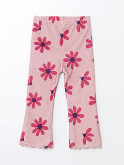 Beli Lastikli ?i?ekli K?z Bebek Tayt Pantolon - Waikiki фото 2