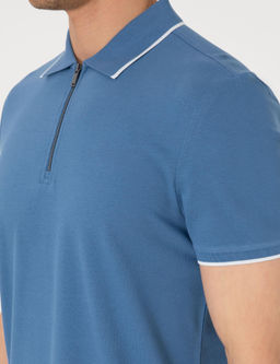 Koyu Mavi Slim Fit Polo Yaka Ti__rt - Pierre cardin фото 7