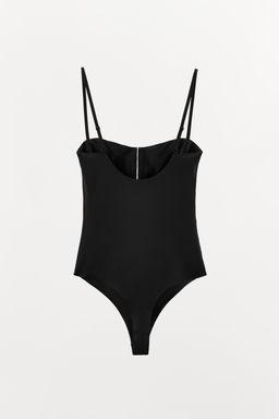 BODYSUIT WITH POLYAMIDE AND HOOKS - Zara фото 4