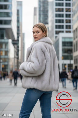 Шуба женская из искусственного меха